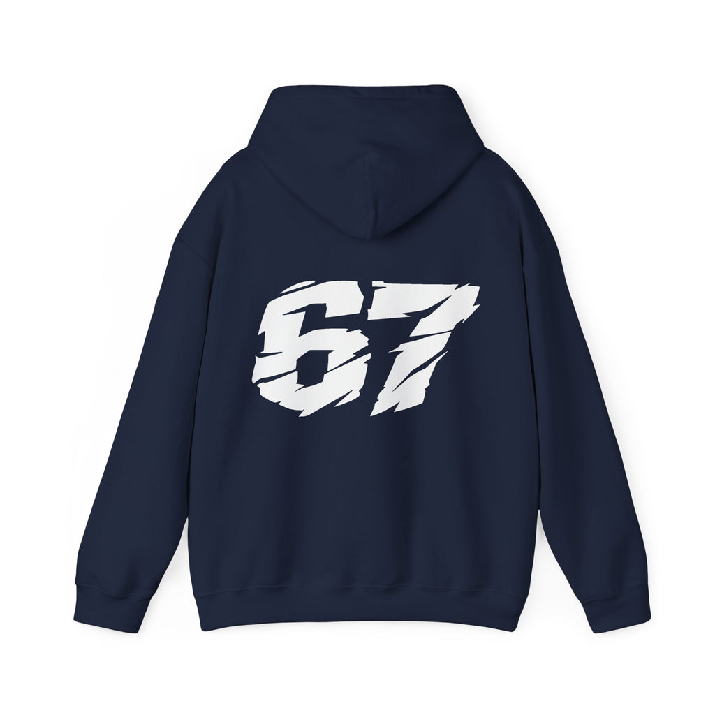 67 Hoodie — Distorted