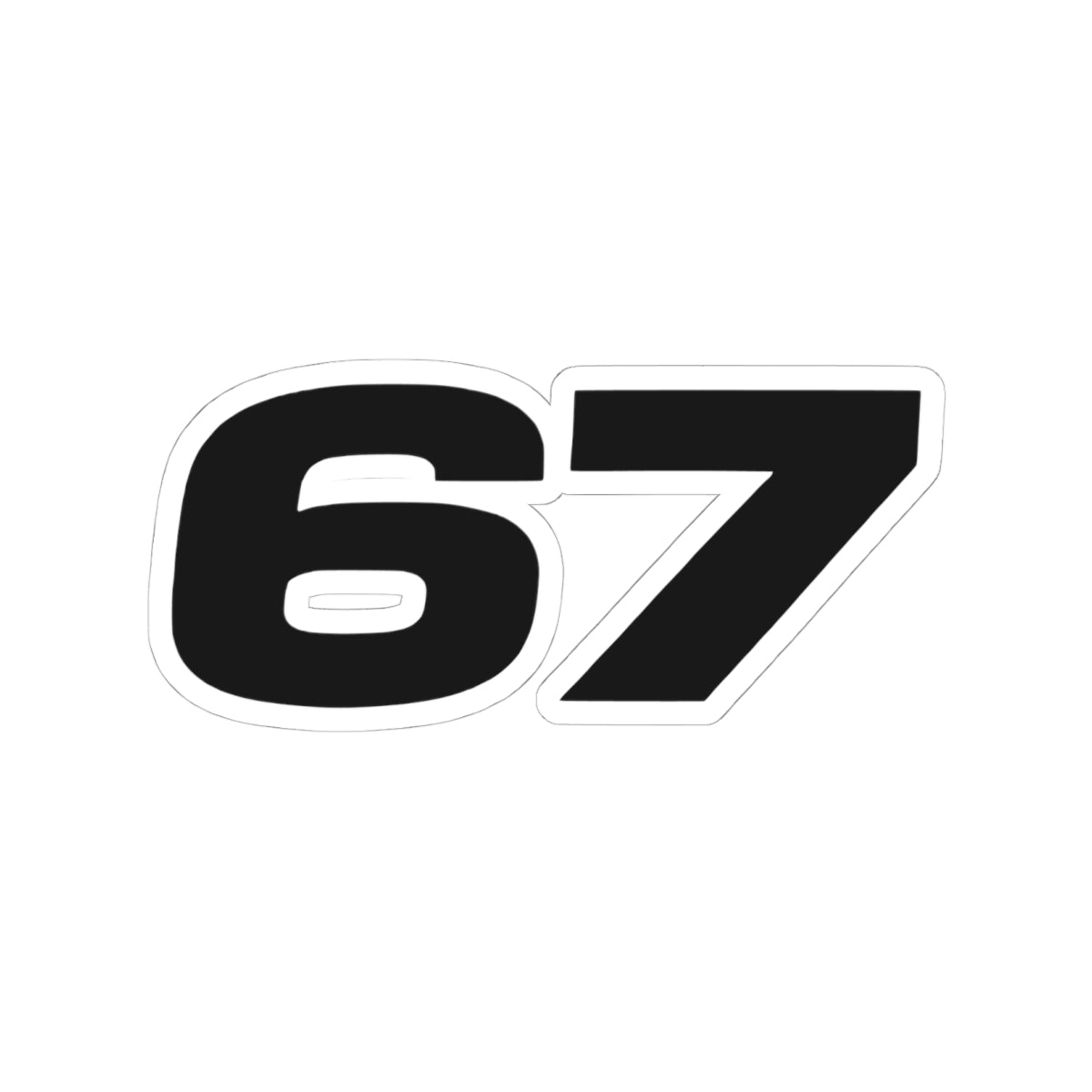 67 Sticker — Clean